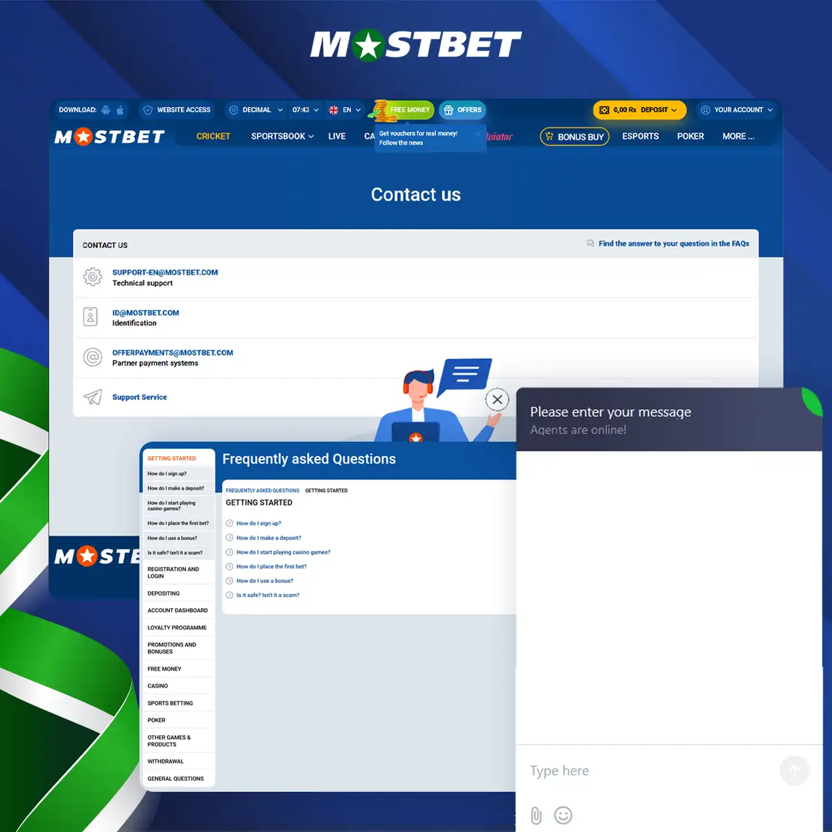 You can contact Mostbet support team to solve any questions you may have