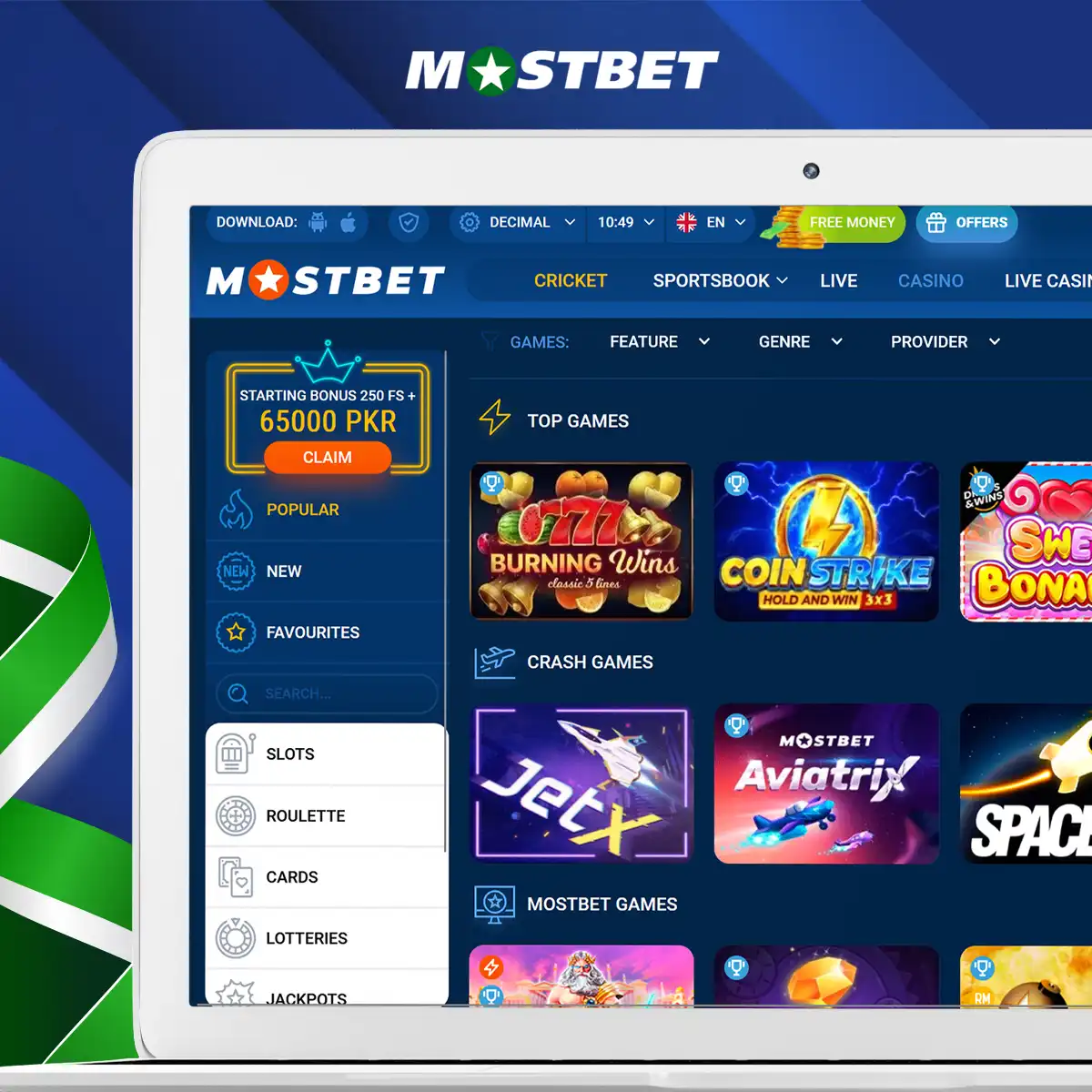 Casino Overview at Mostbet Pakistan