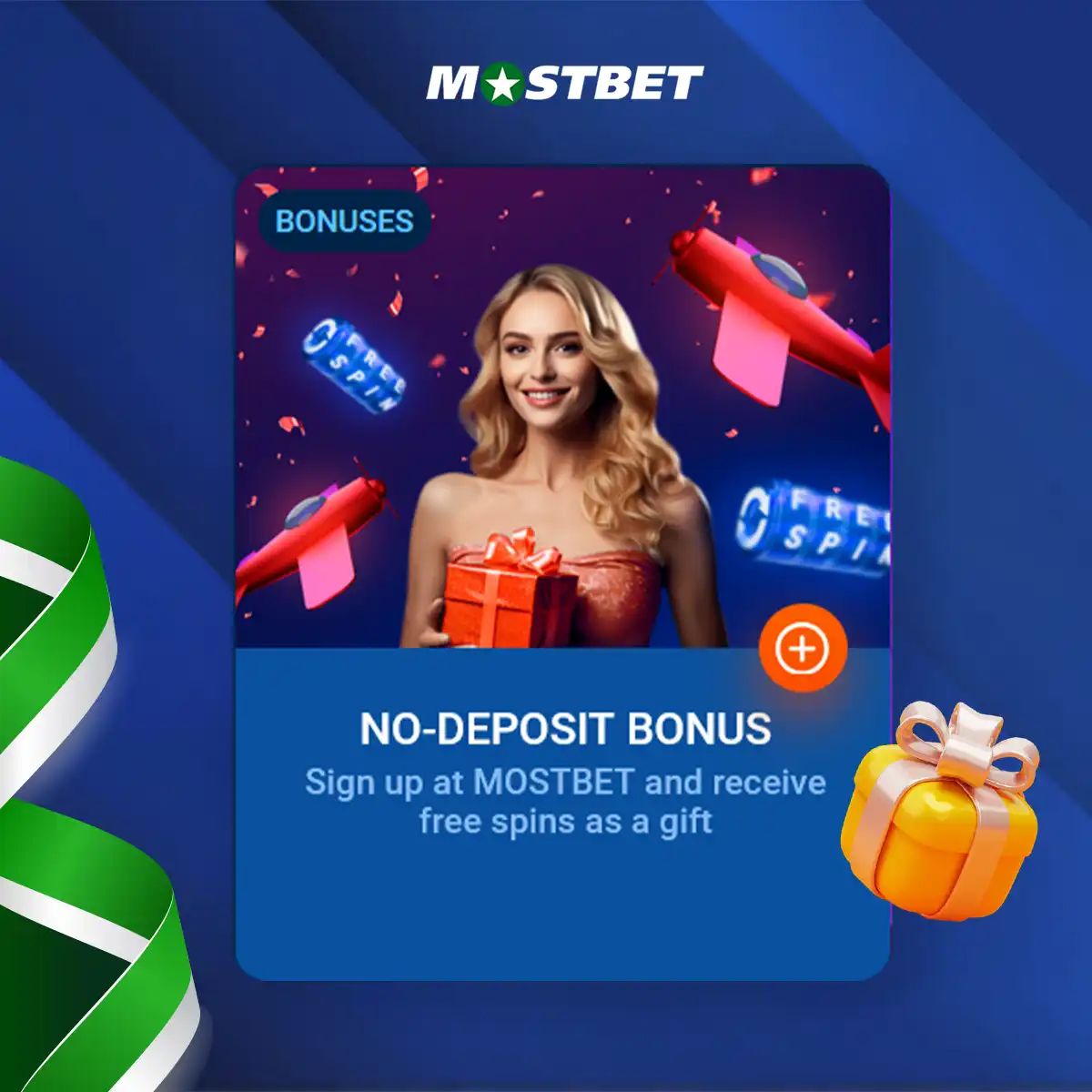 No deposit casino bonus at Mostbet